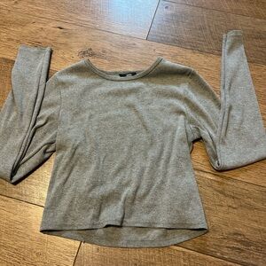 Vans Women's Heather Gray Long Sleeve Tee